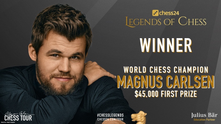 World Champion Magnus Carlsen wins chess24 Legends of Chess