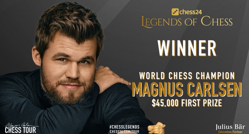 chess24 - Magnus Carlsen totally dominates against Le