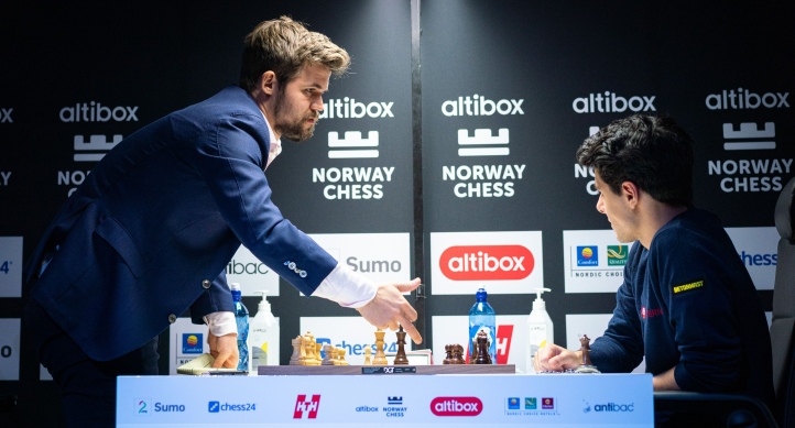 Norway Chess - Rodada 4 / Embate de LÍDERES! Firouzja e Caruana se