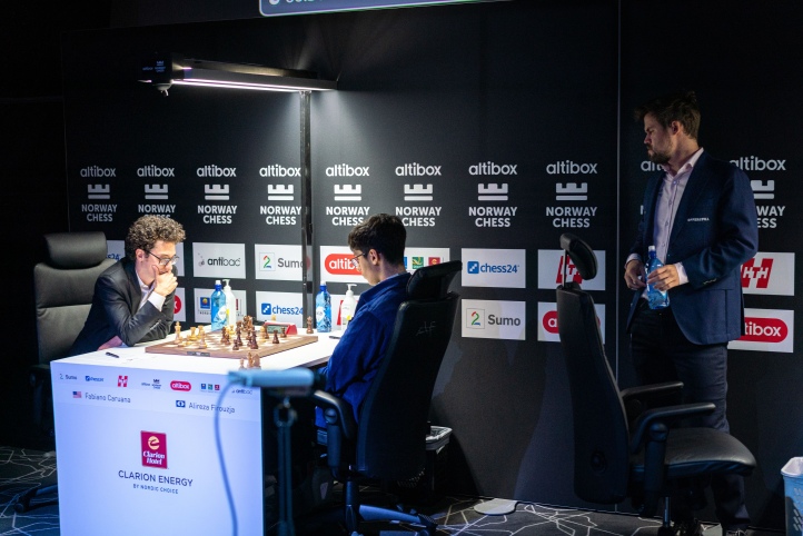 Norway Chess - Rodada 4 / Embate de LÍDERES! Firouzja e Caruana se