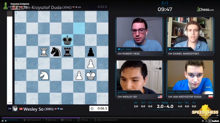 2018 Speed Chess Championship: So vs Duda 