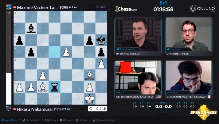 Nakamura defeats So in the Semifinal of the Chess.com Speed Chess  Championship (SCC) 2020