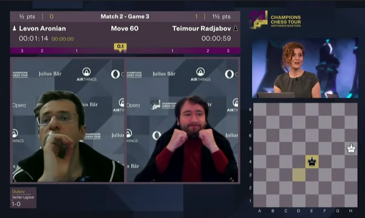 chess24 - 3 draws for Teimour Radjabov so far, and