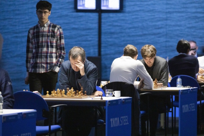 Tata Steel 9: Carlsen, Caruana & Giri all win