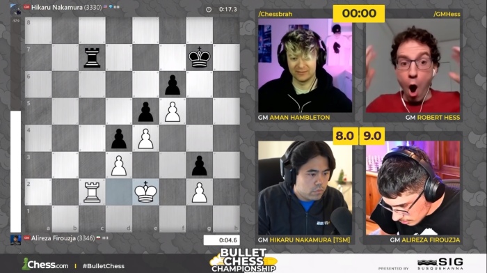 This is a crazy game between GM Hikaru Nakamaru and GM Alireza Firouzj