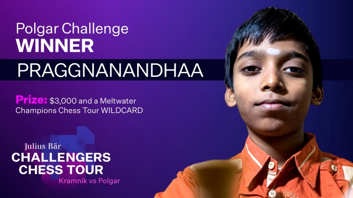 Praggnanandhaa wins Challengers Tour with stunning 8.5/9