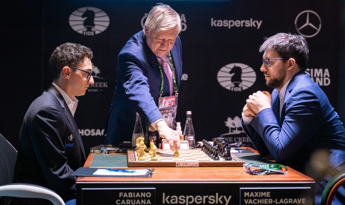 Anish Giri & Fabiano Caruana, Photos by Lennart Ootes